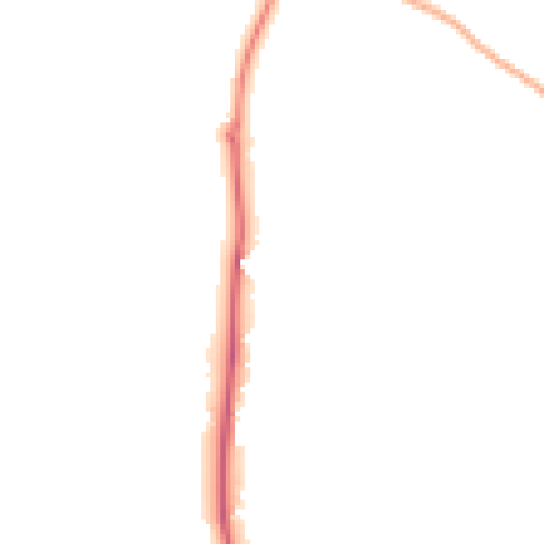 Night-time road noise heatmap for EX3 0QZ