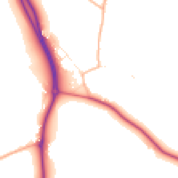 Daytime road noise heatmap for EX3 0RF