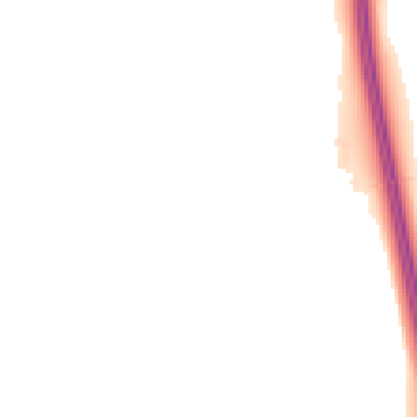 Night-time road noise heatmap for EX4 0AS