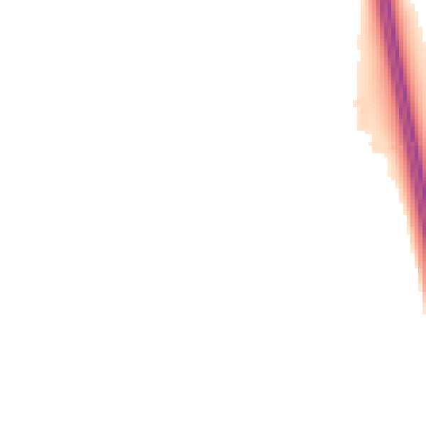 Night-time road noise heatmap for EX4 0AT