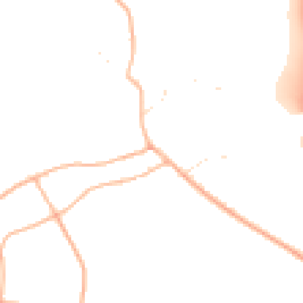 Daytime road noise heatmap for EX4 0AW