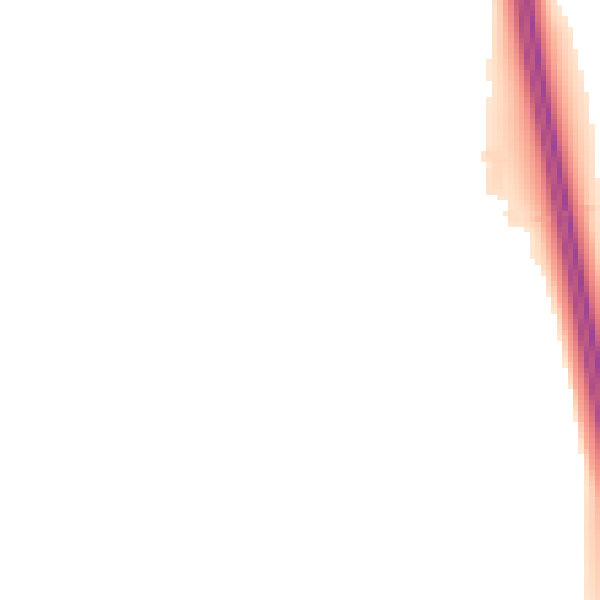 Night-time road noise heatmap for EX4 0BD
