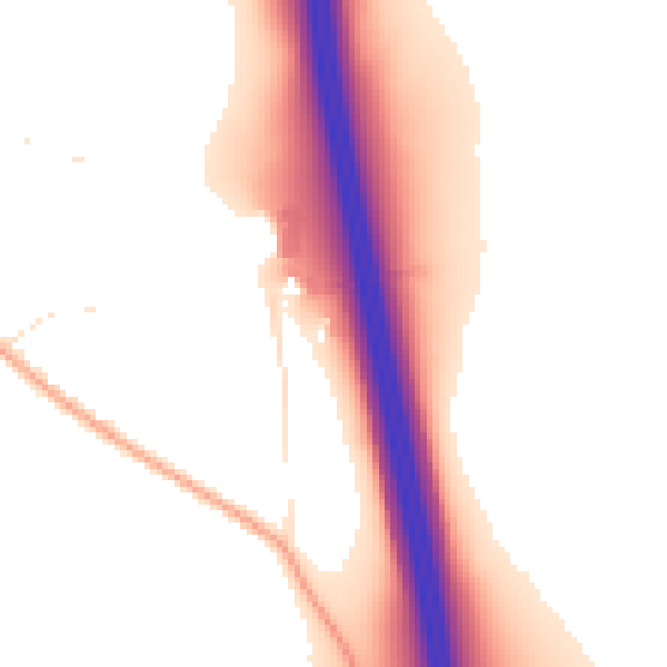 Daytime road noise heatmap for EX4 0BE