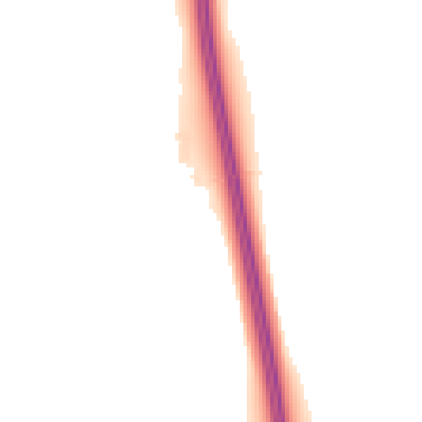 Night-time road noise heatmap for EX4 0BE