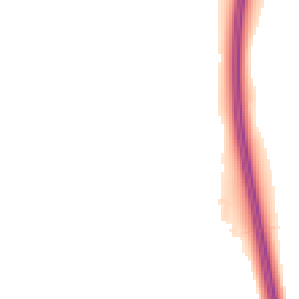 Night-time road noise heatmap for EX4 0BQ