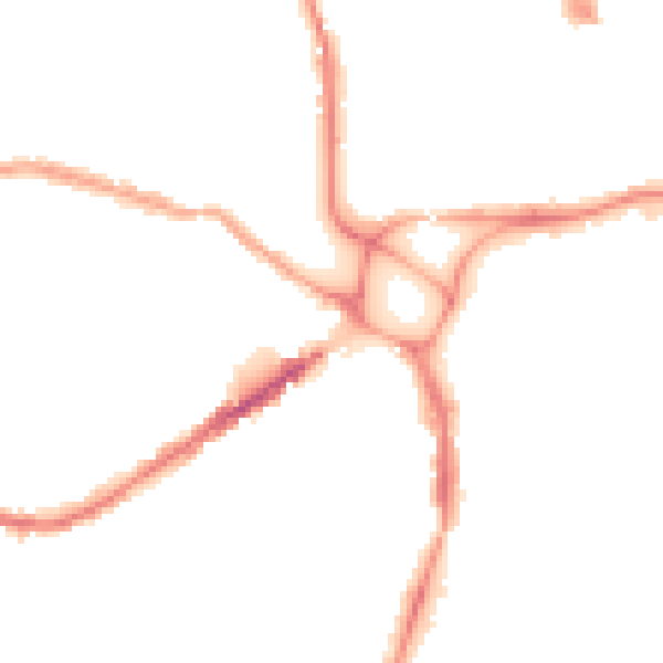 Night-time road noise heatmap for EX4 1AG