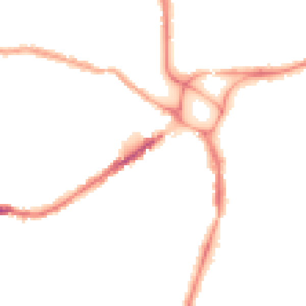 Night-time road noise heatmap for EX4 1AJ