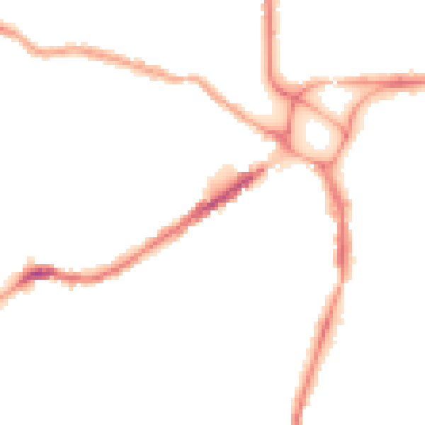 Night-time road noise heatmap for EX4 1AW