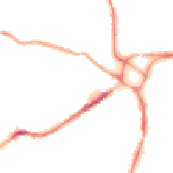 Night-time road noise heatmap for EX4 1AX