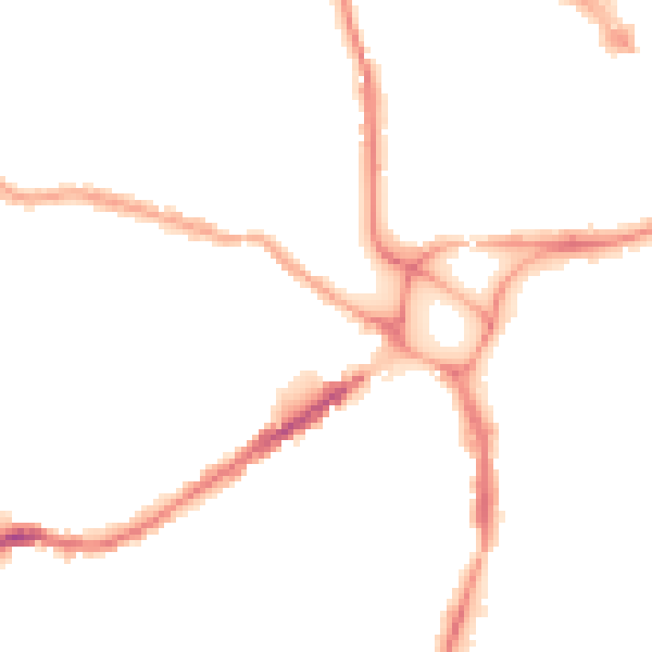 Night-time road noise heatmap for EX4 1AY