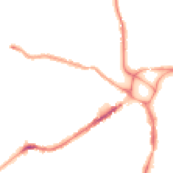 Night-time road noise heatmap for EX4 1BA