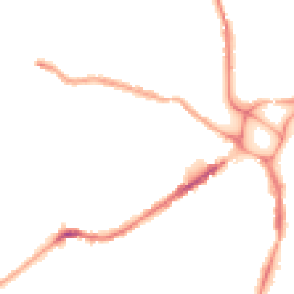 Night-time road noise heatmap for EX4 1BJ