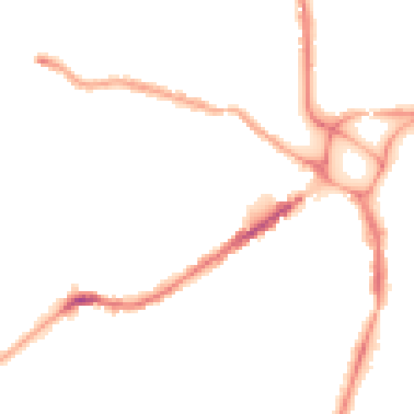 Night-time road noise heatmap for EX4 1BQ
