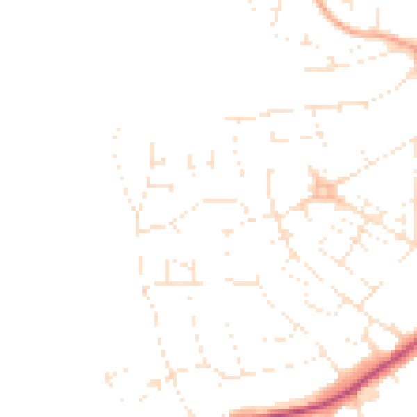 Daytime road noise heatmap for EX4 1NN