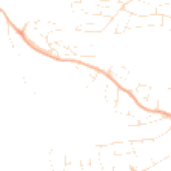 Daytime road noise heatmap for EX4 1SP