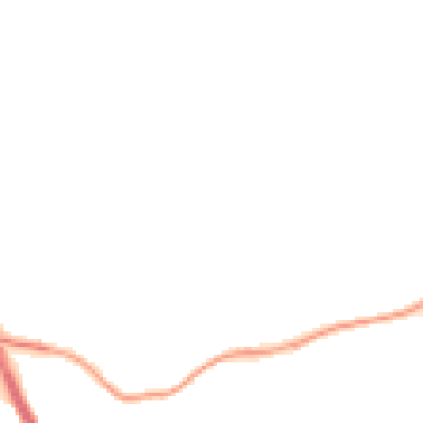 Night-time road noise heatmap for EX4 1TA