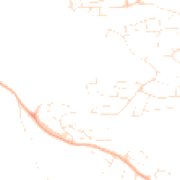 Daytime road noise heatmap for EX4 2EL