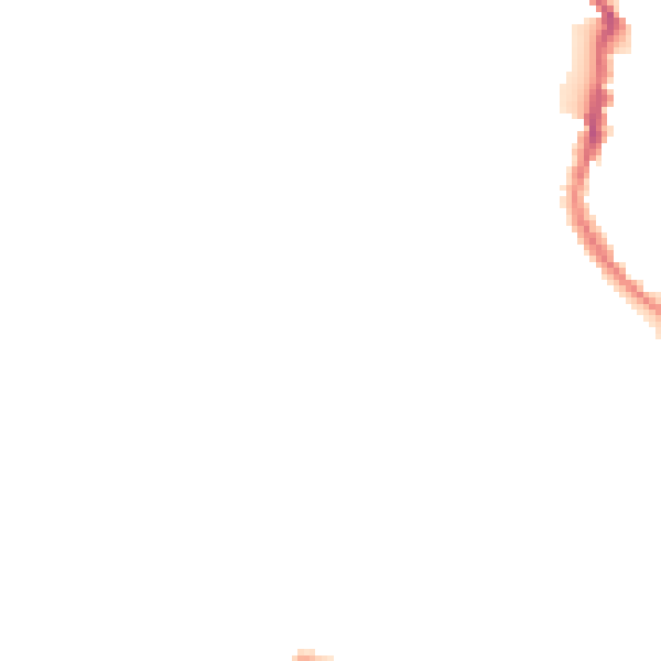 Night-time road noise heatmap for EX4 2HY