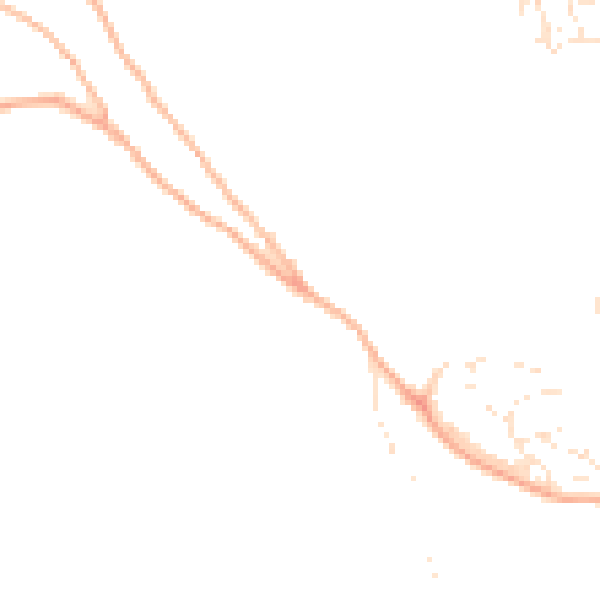 Daytime road noise heatmap for EX4 2JF