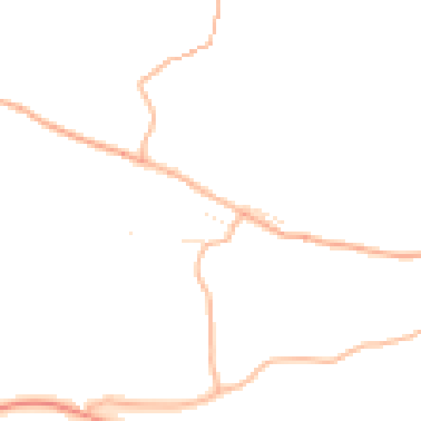 Daytime road noise heatmap for EX4 2JW