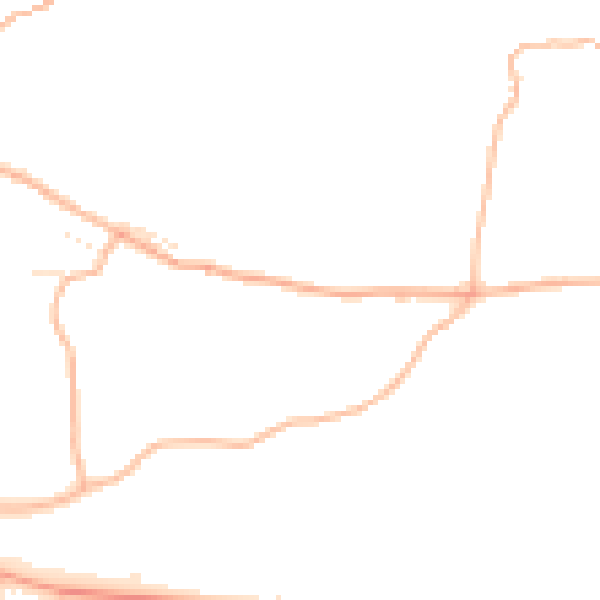 Daytime road noise heatmap for EX4 2LA