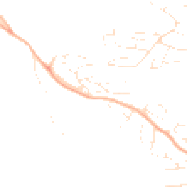 Daytime road noise heatmap for EX4 2NG