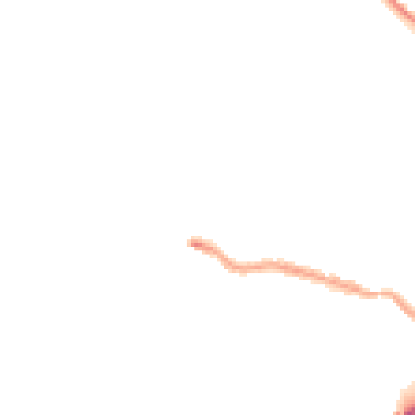 Night-time road noise heatmap for EX4 2QD