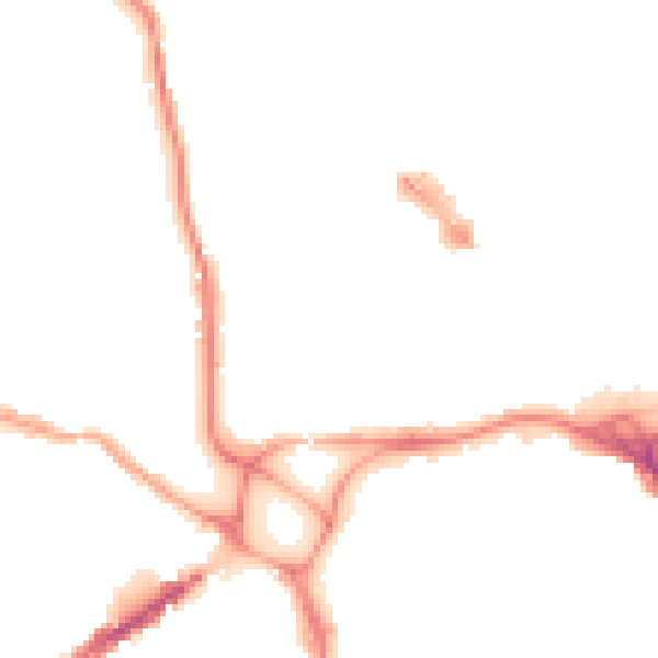 Night-time road noise heatmap for EX4 3AD