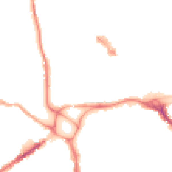 Night-time road noise heatmap for EX4 3AN