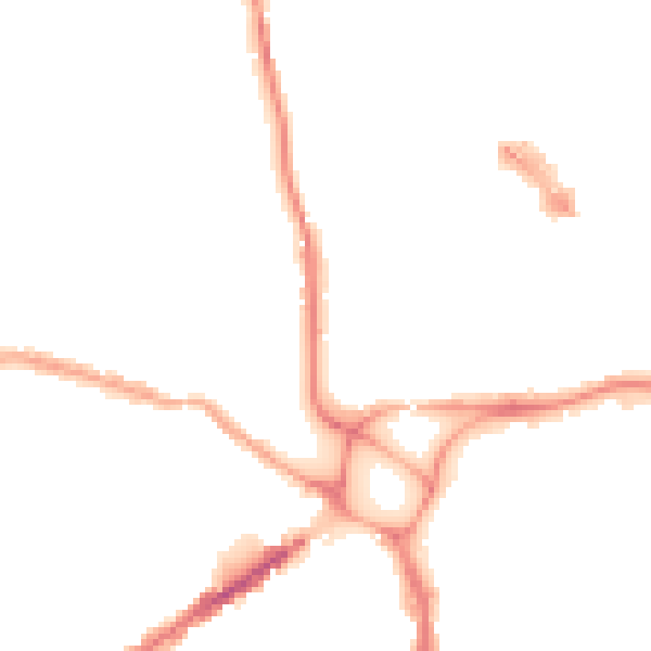 Night-time road noise heatmap for EX4 3BT
