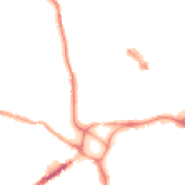 Night-time road noise heatmap for EX4 3BW