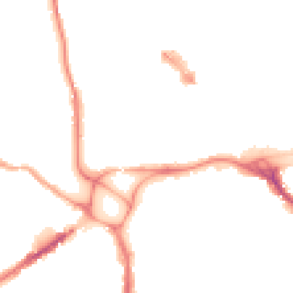 Night-time road noise heatmap for EX4 3JQ