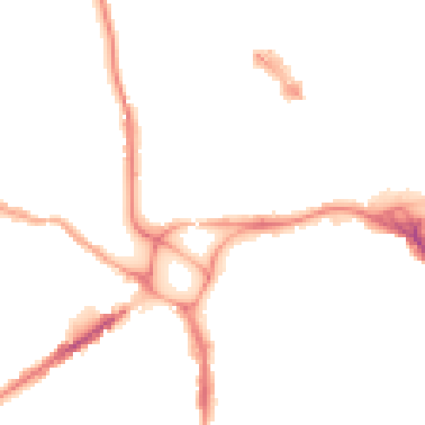 Night-time road noise heatmap for EX4 3JW