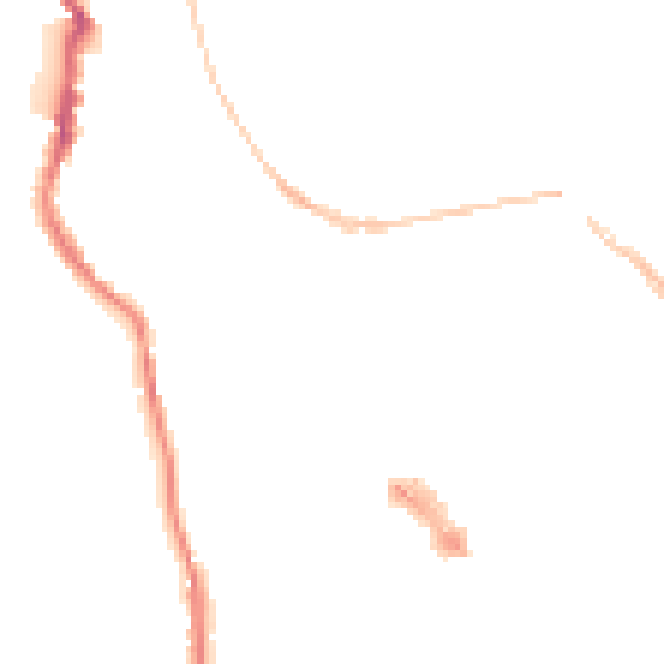 Night-time road noise heatmap for EX4 3RA