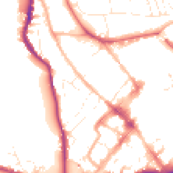 Daytime road noise heatmap for EX4 3RG