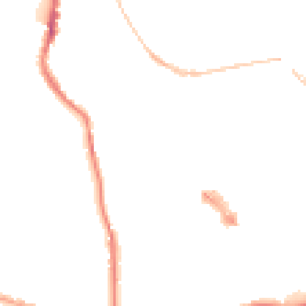 Night-time road noise heatmap for EX4 3RG