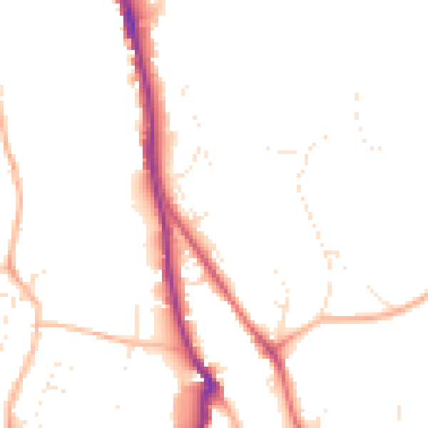 Daytime road noise heatmap for EX4 4AE