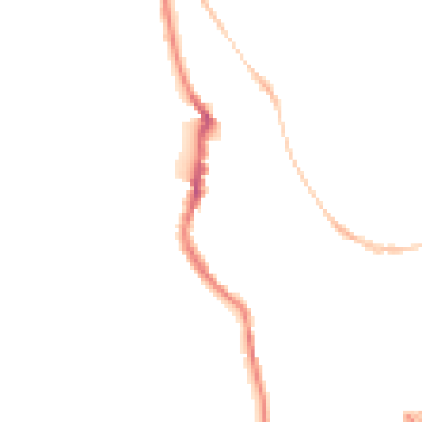 Night-time road noise heatmap for EX4 4BJ
