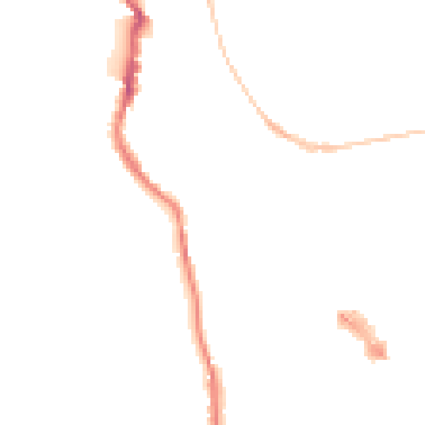 Night-time road noise heatmap for EX4 4DA