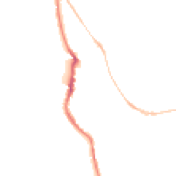 Night-time road noise heatmap for EX4 4DE