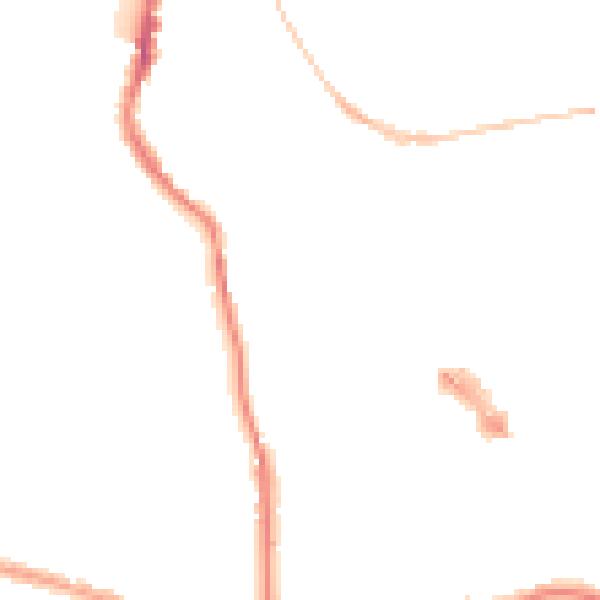 Night-time road noise heatmap for EX4 4FY