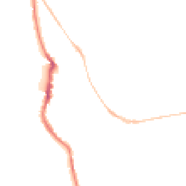Night-time road noise heatmap for EX4 4JT