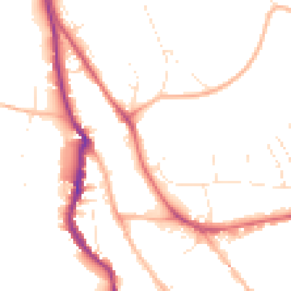 Daytime road noise heatmap for EX4 4LA