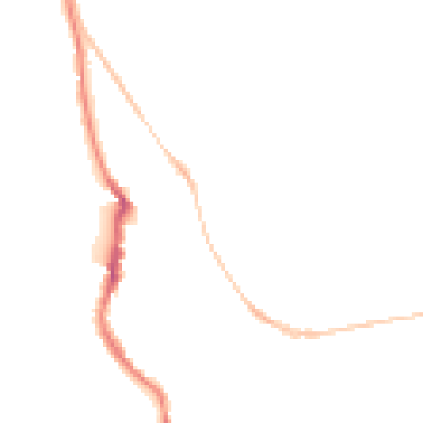 Night-time road noise heatmap for EX4 4LA