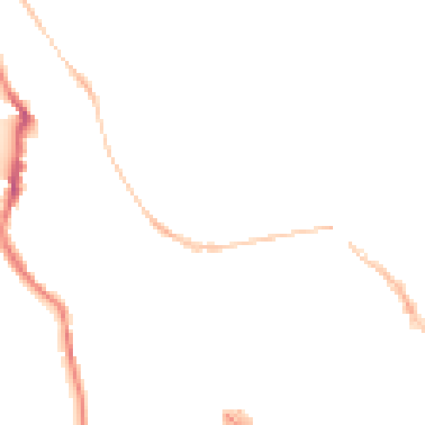 Night-time road noise heatmap for EX4 4LL
