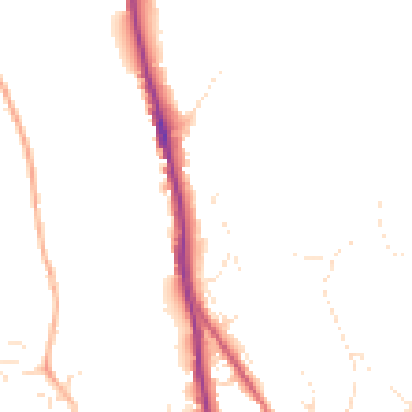 Daytime road noise heatmap for EX4 4PF