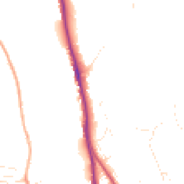 Daytime road noise heatmap for EX4 4QU