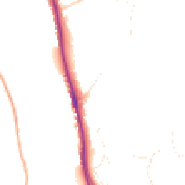 Daytime road noise heatmap for EX4 4RP