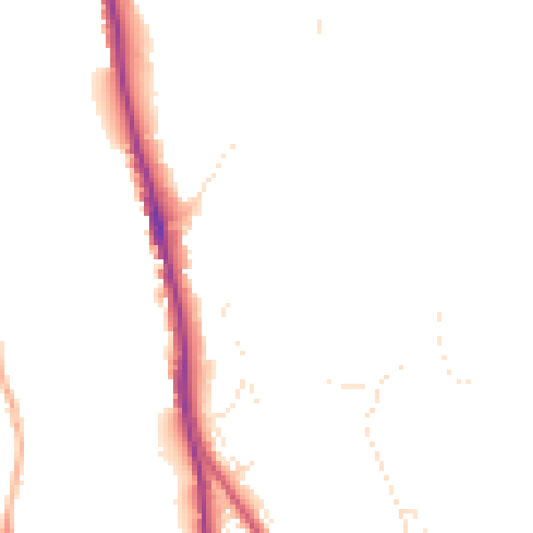 Daytime road noise heatmap for EX4 4SU