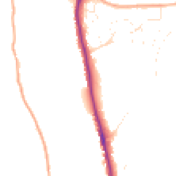 Daytime road noise heatmap for EX4 5AD